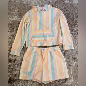 C&C California Kids Striped Set - Pastel Pink, Yellow, Blue
